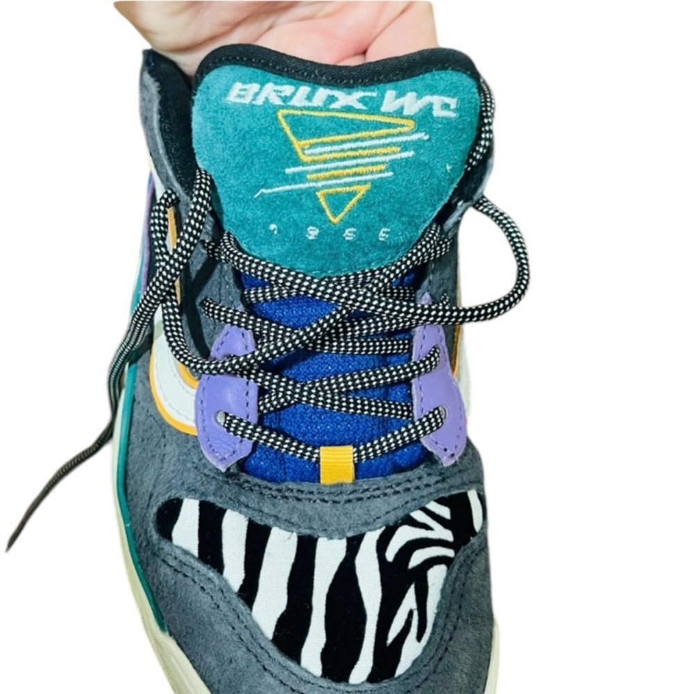 Vans Brux Wc Zebra Sneakers - Tidepool / Marigold… - image 1